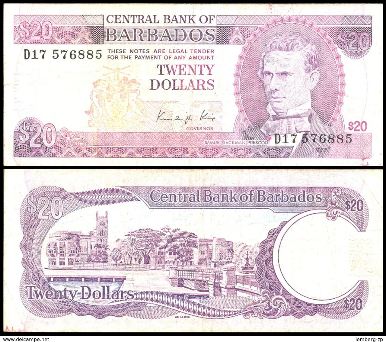 Barbados - 20 Dollars 1988 - F Lemberg-Zp - Barbados