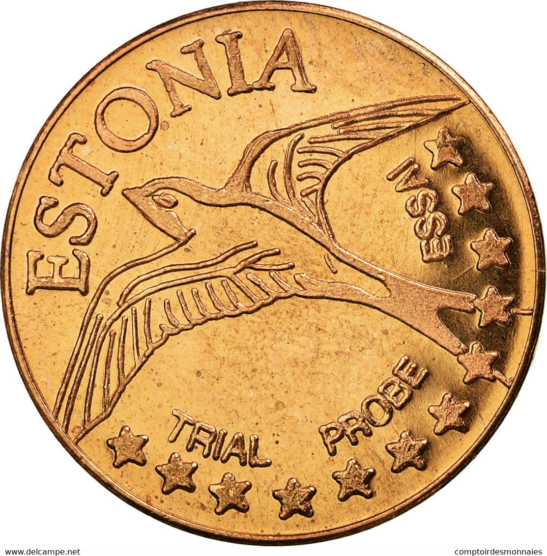 Estonia, Fantasy Euro Patterns, 5 Euro Cent, 2004, SPL, Copper Plated Steel - Estonie
