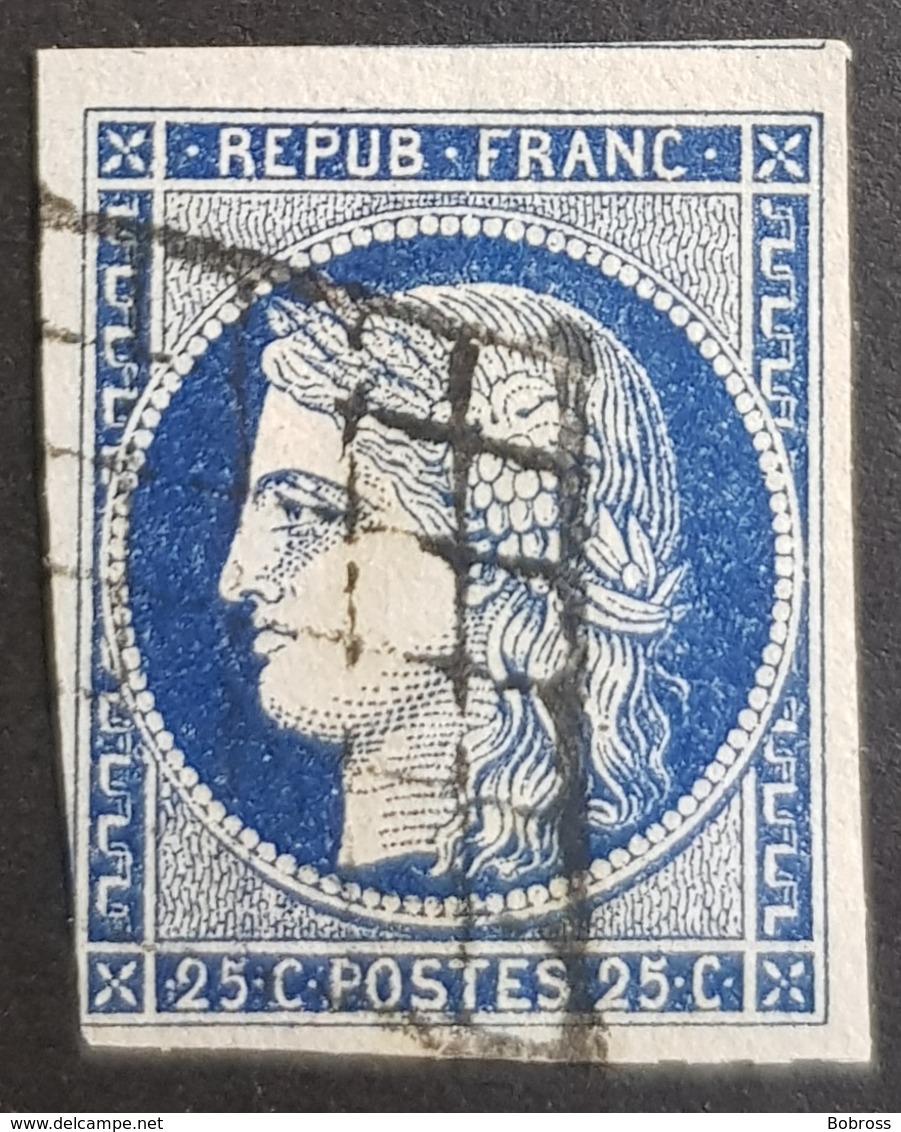 1849-1850, Céres, 25c, Déesse De L'Agriculture, Republique Française, France - 1849-1850 Ceres