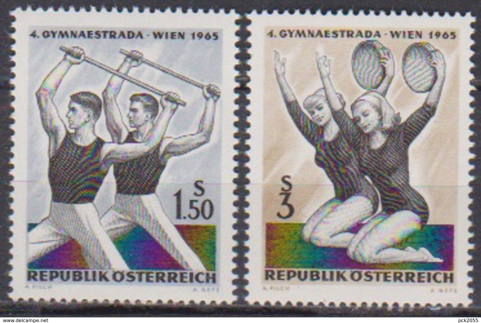 Österreich 1965 Nr.1190 - 1191 ** Postfr. Gymnaestrada, Wien ( 8756) Günstige Versandkosten - Ungebraucht