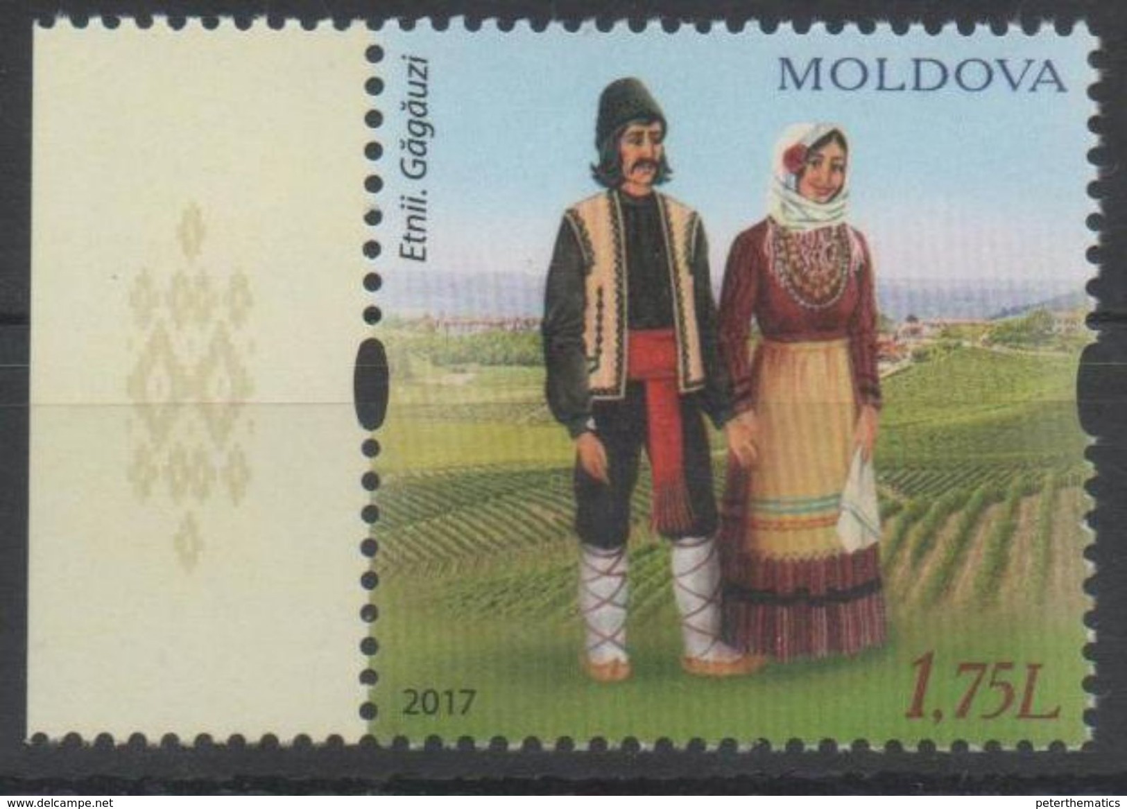 MOLDOVA, 2017, MNH, COSTUMES, 1v - Costumes