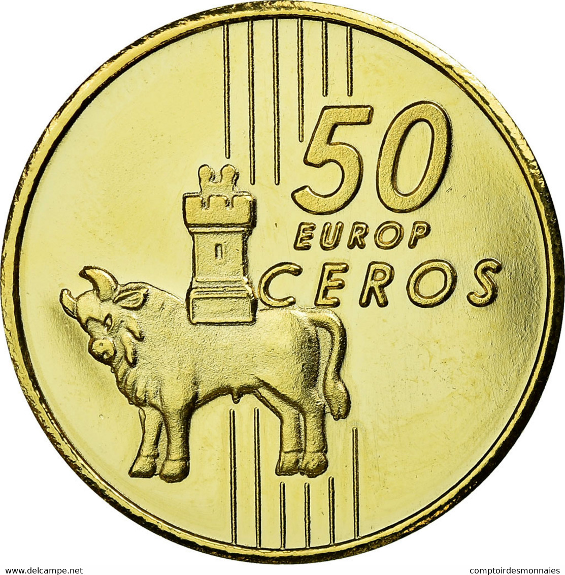 Slovaquie, Fantasy Euro Patterns, 50 Euro Cent, 2004, SPL, Laiton - Slovaquie