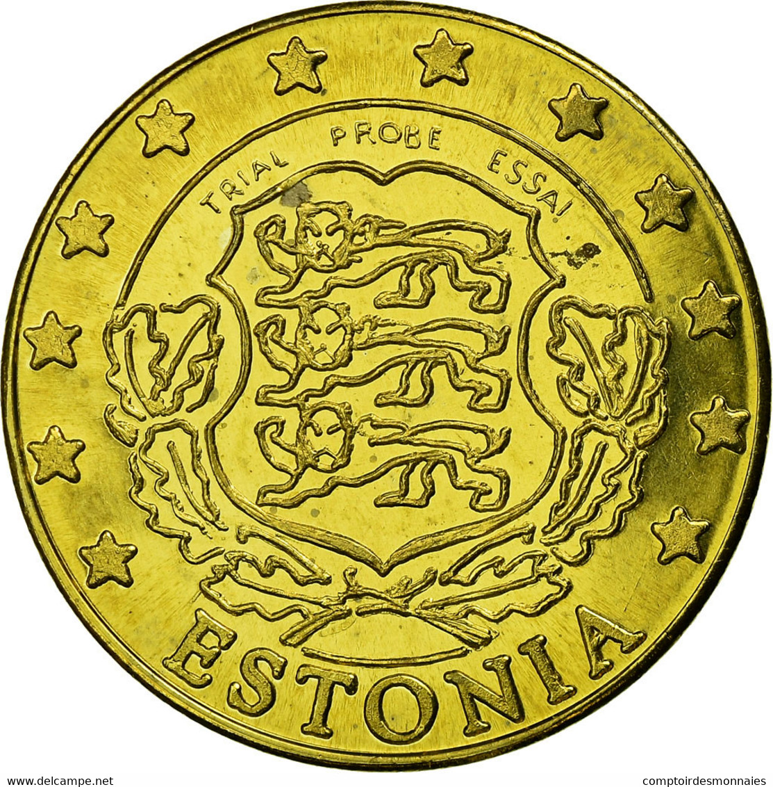 Estonia, Fantasy Euro Patterns, 50 Euro Cent, 2004, SPL, Laiton - Estland