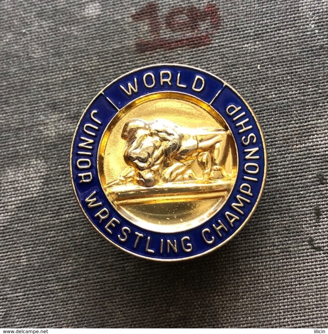 Badge Pin ZN008613 - Wrestling World Junior Championships - Worstelen