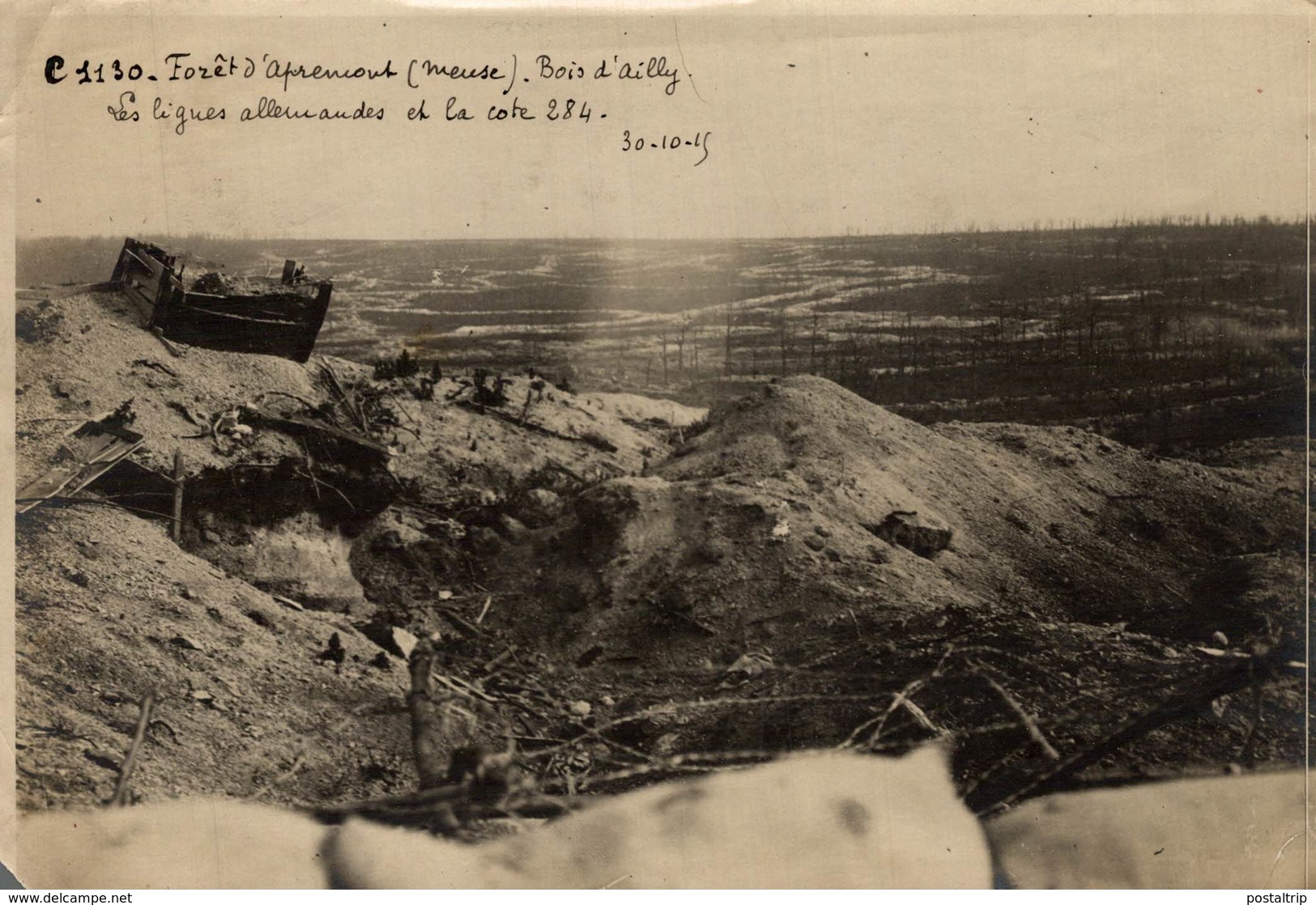 Apremont-la-Forêt - Marbotte MEUSE BOIS  D'AILLY LES LIGNES ALLEMANDES COTE 284  +- 18*13CM - War, Military