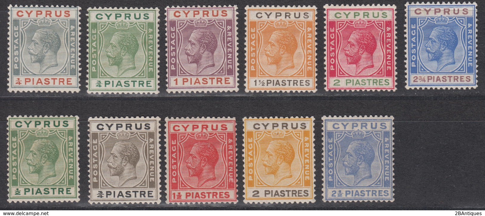 CYPRUS 1924-25 - King George V MNH**/MLH* - Ungebraucht