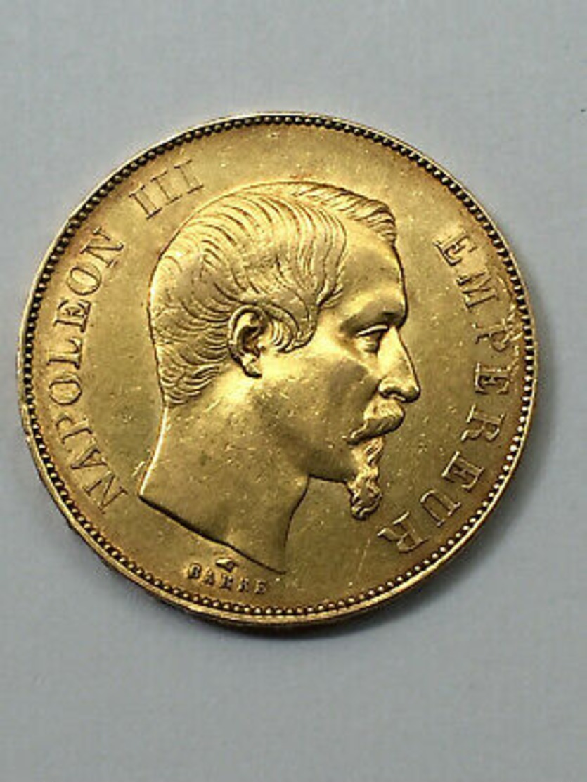 PIÈCE DE 50 F NAPOLÉON III EN OR 1855 A - Altri & Non Classificati