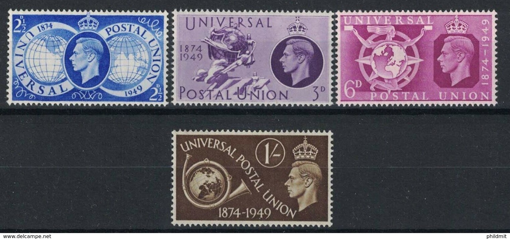 GREAT BRITAIN 1949 UPU - Unused Stamps