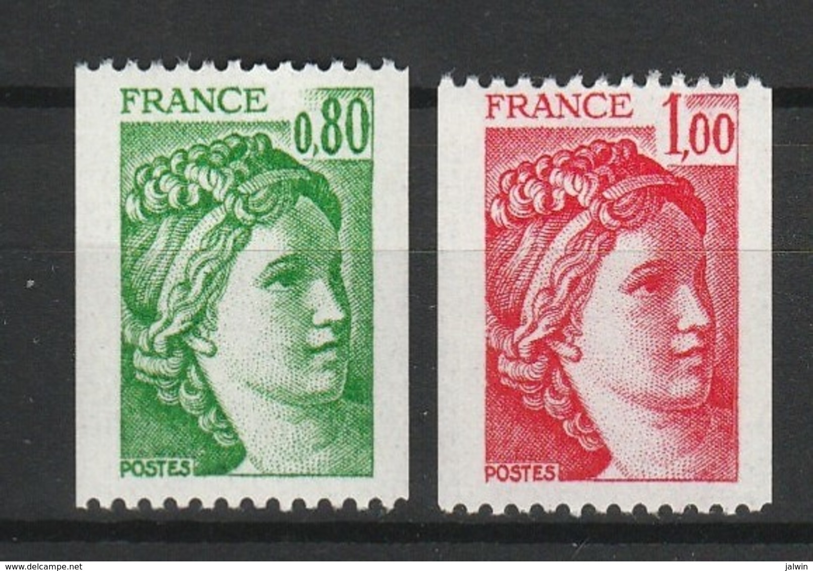 FRANCE SABINE 1977-78 YT N° 1980 à 1981B ** - 1977-1981 Sabine Of Gandon
