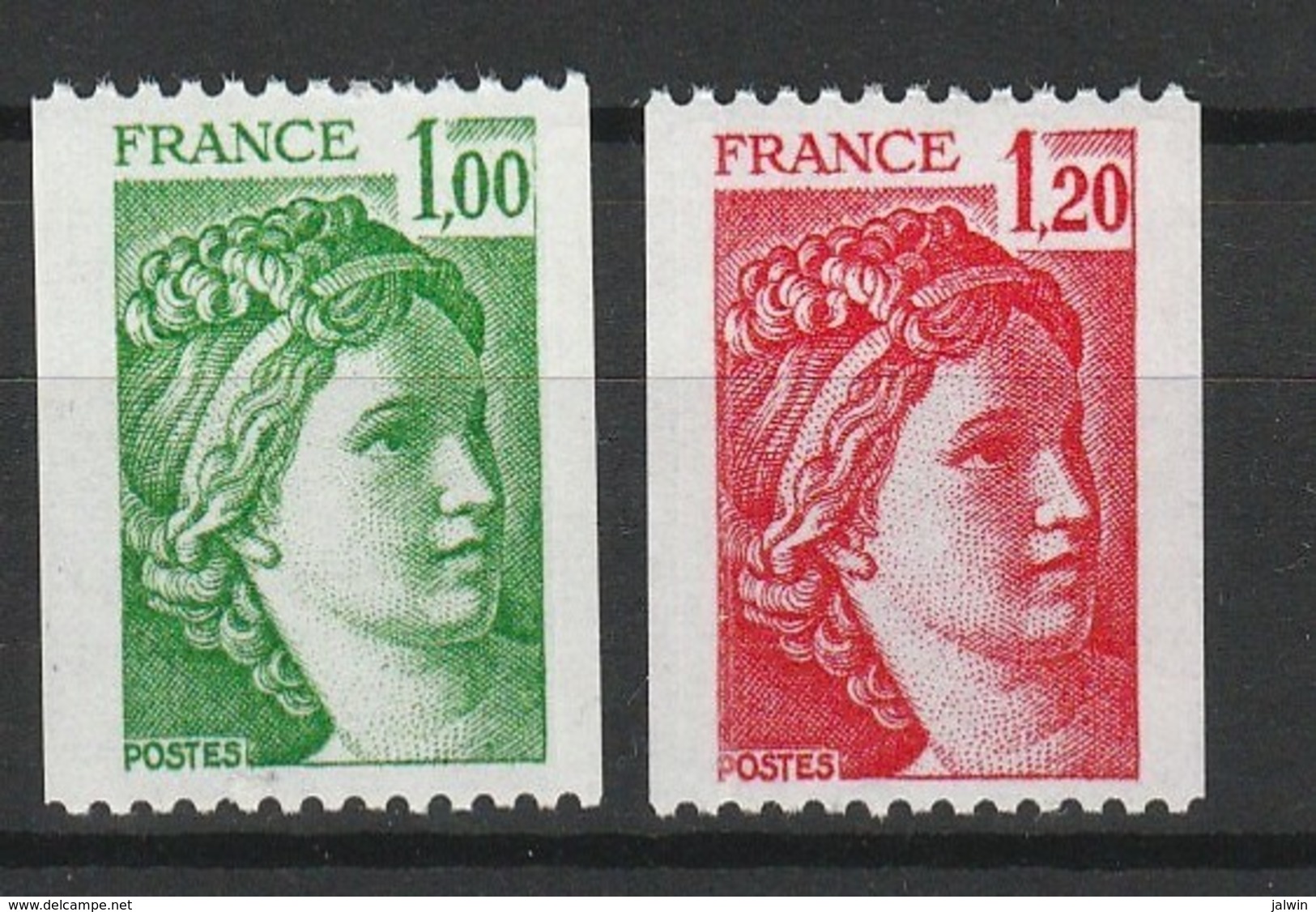 FRANCE SABINE 1977-78 YT N° 1980 à 1981B ** - 1977-1981 Sabine Of Gandon