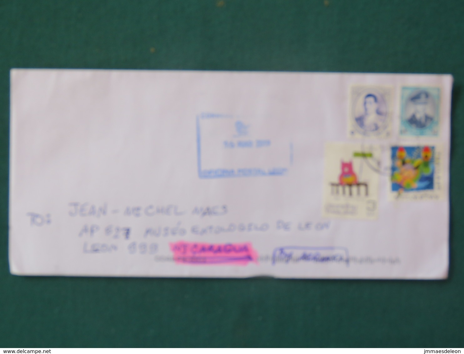 Thailand 2019 Cover To Nicaragua - King - Children Day - Year Of The Pig - Thailand