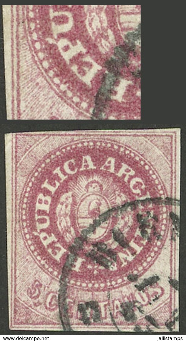 ARGENTINA: GJ.10d, With Variety "Accent Between The P And The U", Rare!" - Ongebruikt