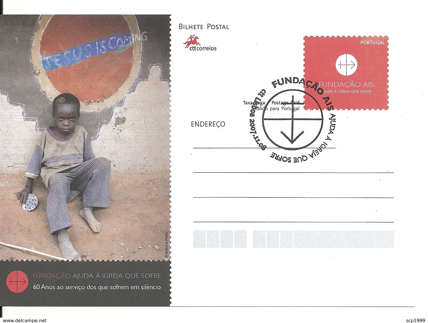 Portugal 2007 - Postal Stationery 60 Years Help The Church That Suffers Fdc - Postal Stationery