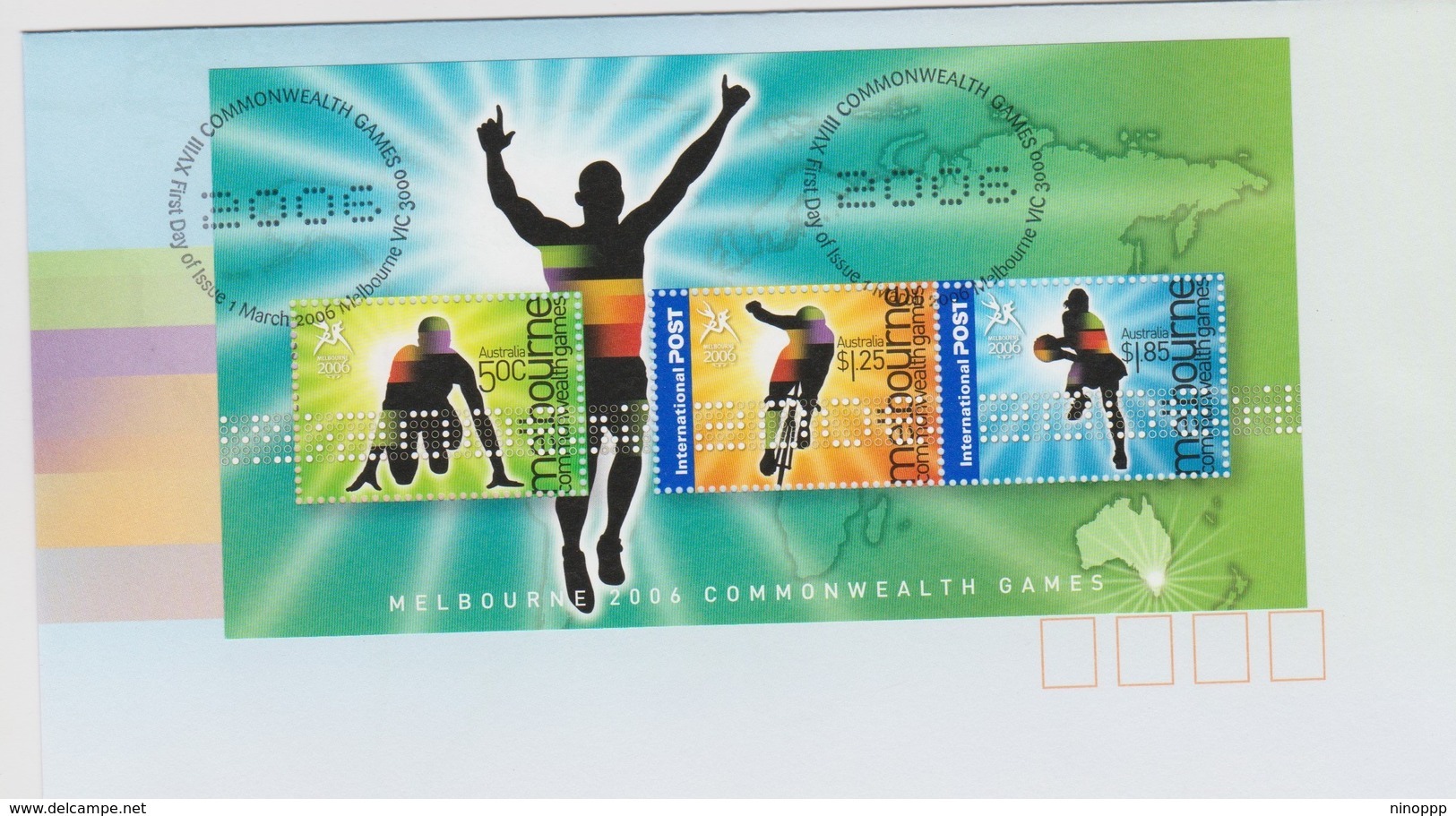 Australia 2006 Melbourne Commonwealth Games,miniature Sheet, FDC ,A - Ersttagsbelege (FDC)