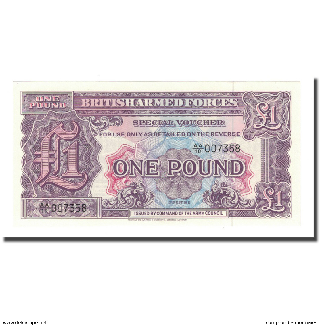 Billet, Grande-Bretagne, 1 Pound, Undated (1948), KM:M22b, NEUF - British Armed Forces & Special Vouchers