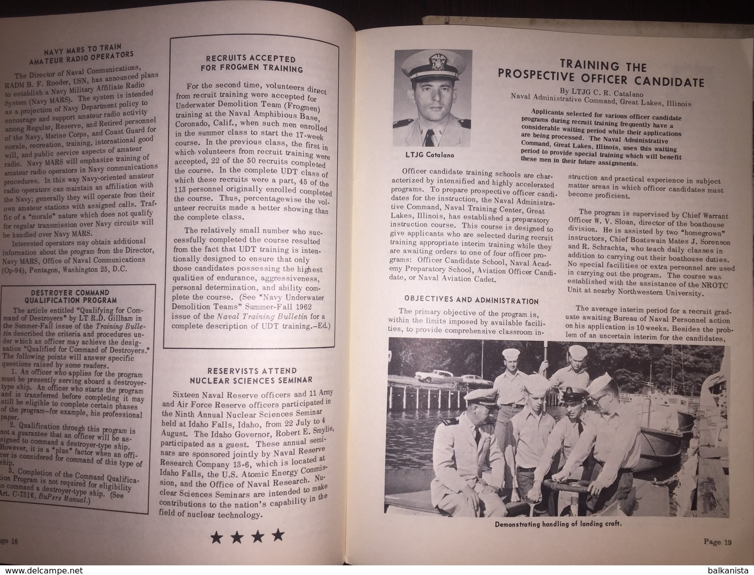 American US Army Naval Training Bulletin Winter 1962-1963 - Naval Institute - Amerikaans Leger
