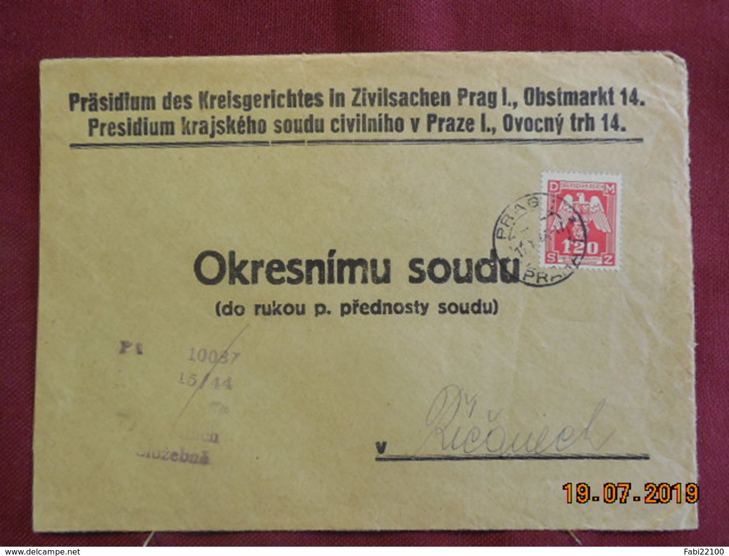 Lettre De 1944 Au Depart De Prague - Lettres & Documents