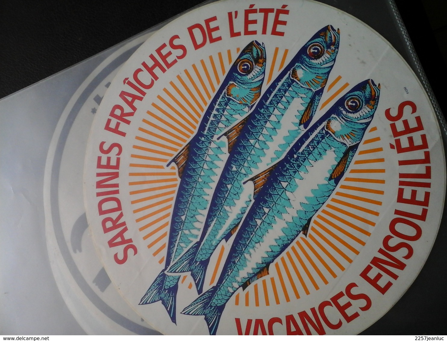 Autocollant Pub - Sardines Fraiches De L'été -Vacances Ensoleillées - Altri & Non Classificati