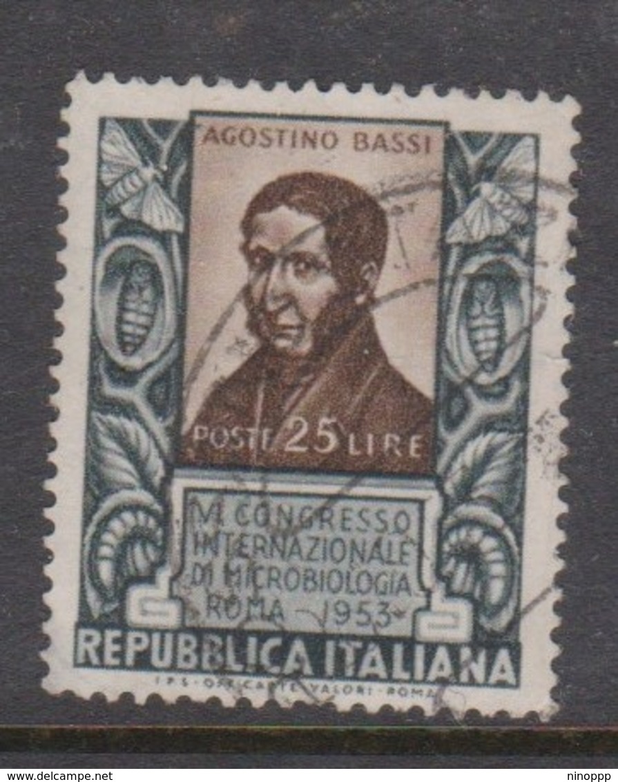 Italy Republic S 726 1953 6th International Congress Of Microbiology,used - 1946-60: Gebraucht