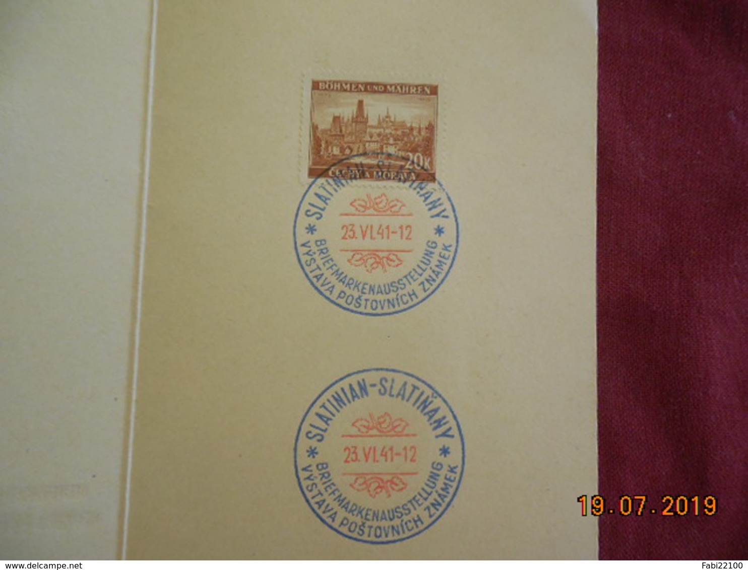 FDC De 1941 De Bohème & Moravie - FDC