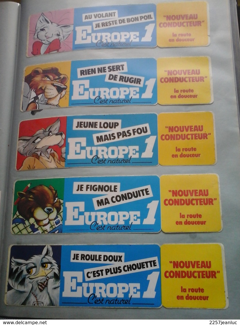 Lot De 5 Autocollants Divers  -  Pub  Pour Europe 1 - Adesivi