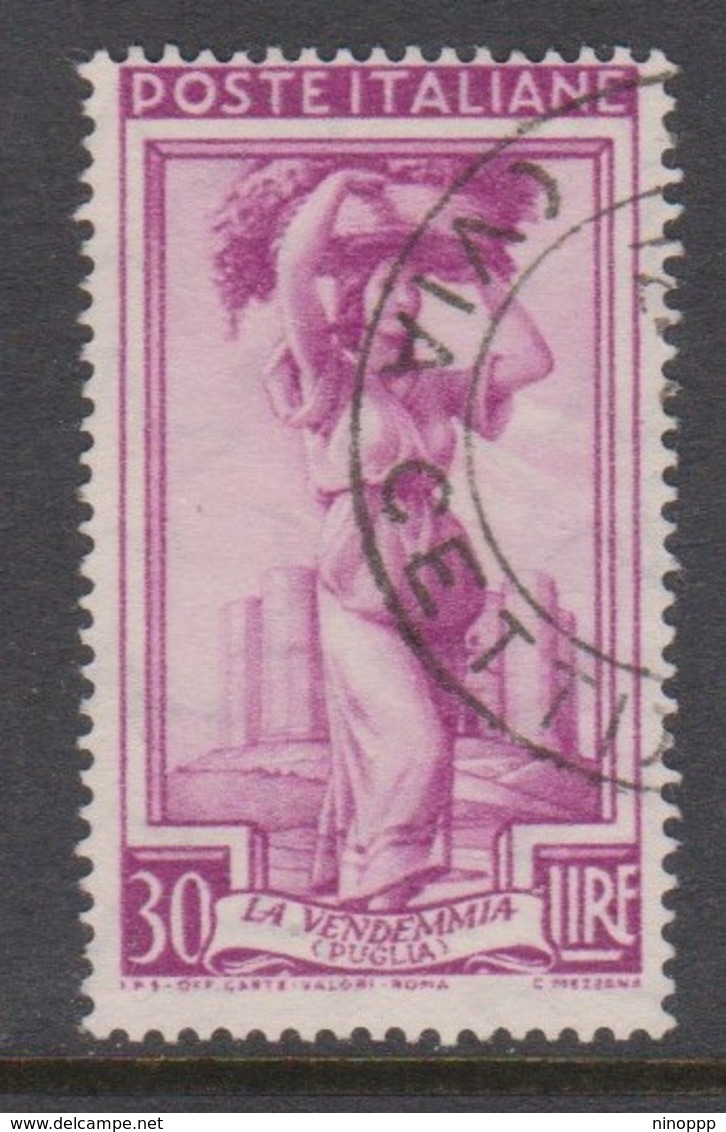 Italy Republic S 758 1955-57 Workers,Watermark Stars,30 Lire,used - 1946-60: Used