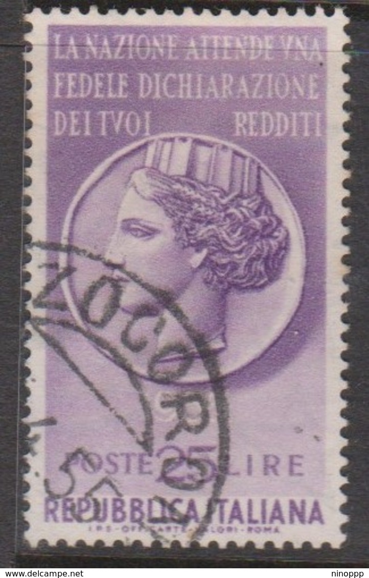 Italy Republic S 778 1955 Taz Propaganda,used - 1946-60: Used