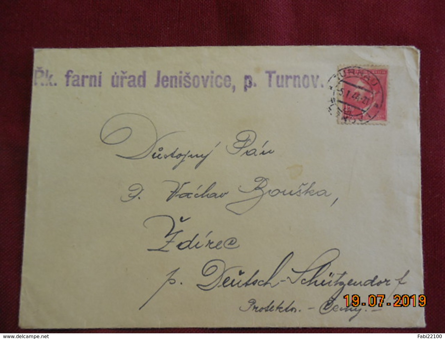 Lettre De 1944 Au Départ De Turnov à Destination De ... - Lettres & Documents