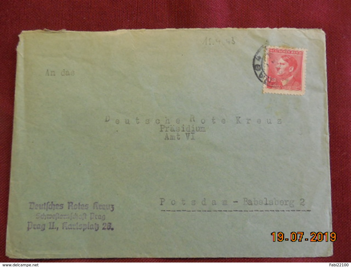 Lettre De 1943 à Destination De Potsdam - Adressée Au Président De La Croix Rouge- - Covers & Documents