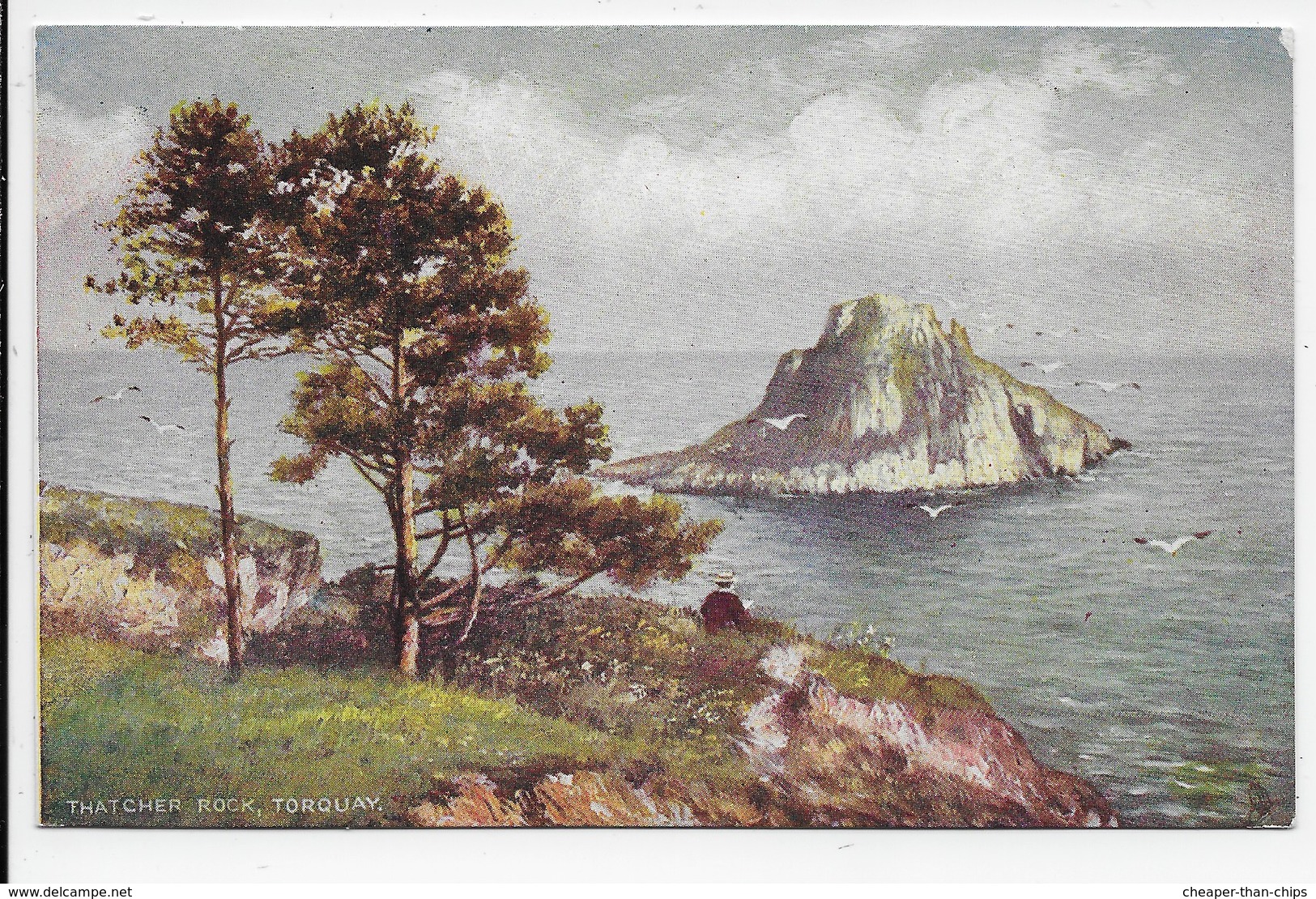 The Thatcher Rock, Torquay - Tuck Oilette 7171 - Torquay