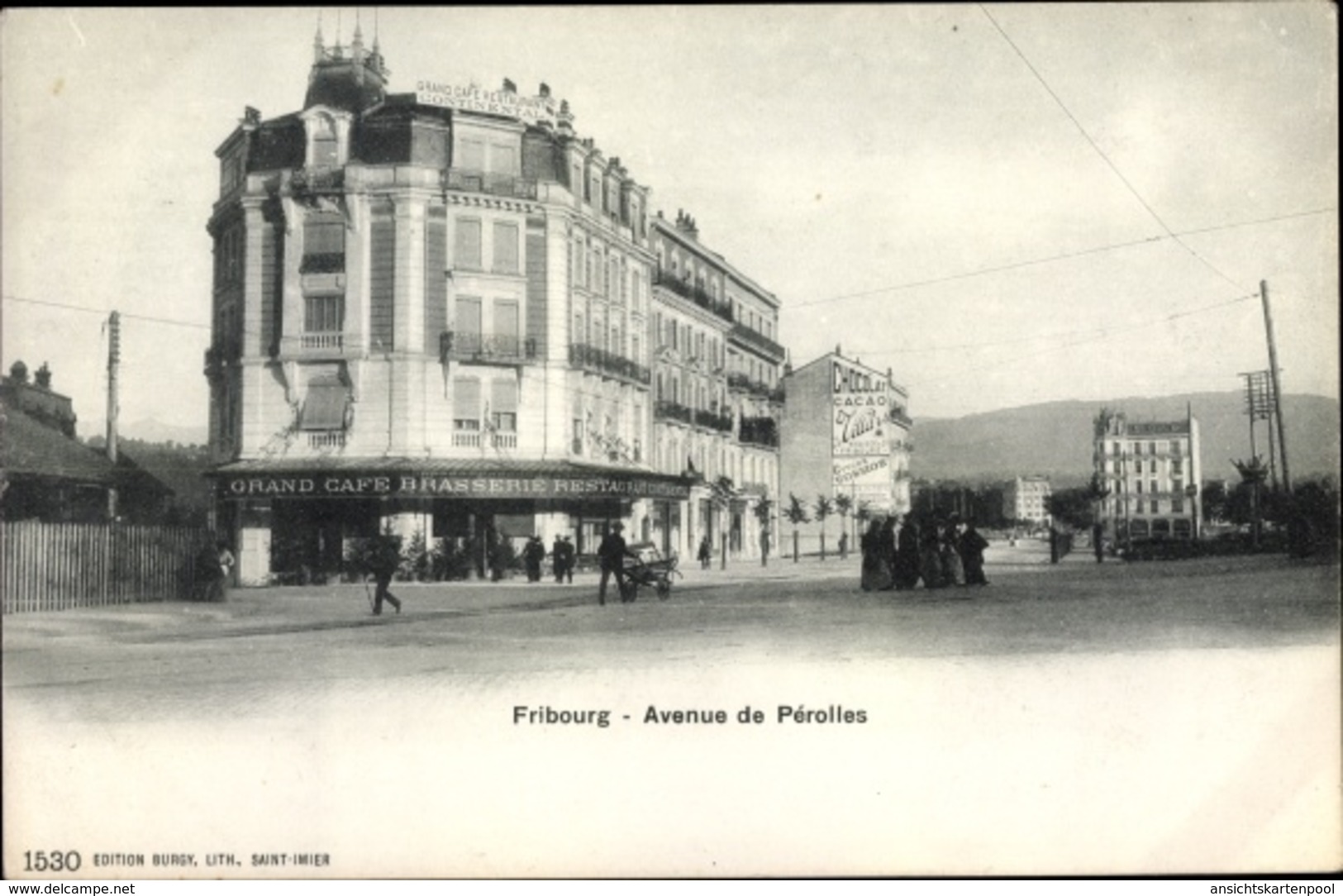 Cp Fribourg Freiburg Stadt Schweiz, Avenue De Pérolles - Fribourg