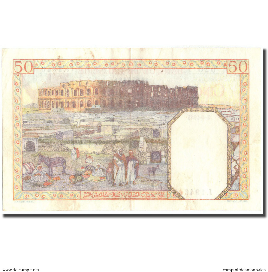 Billet, Algeria, 50 Francs, 1945, 1945-04-03, KM:87, TTB+ - Algeria