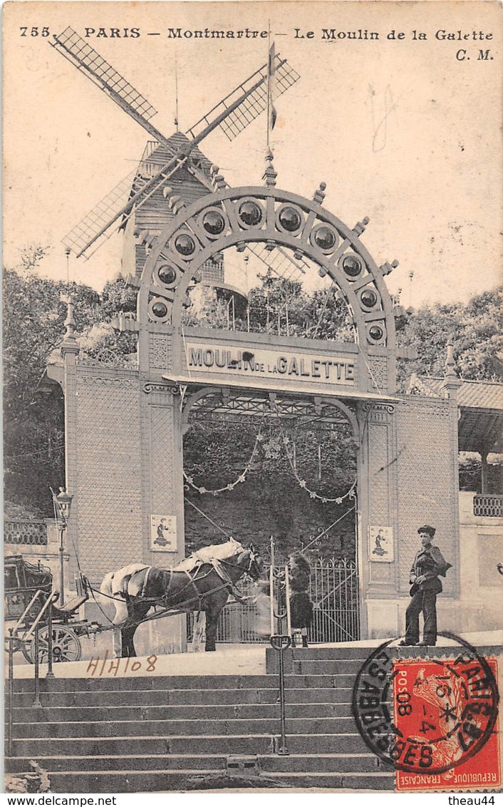 ¤¤    -    PARIS  -  Montmartre   -  Le Moulin De La Galette    -  ¤¤ - Arrondissement: 18