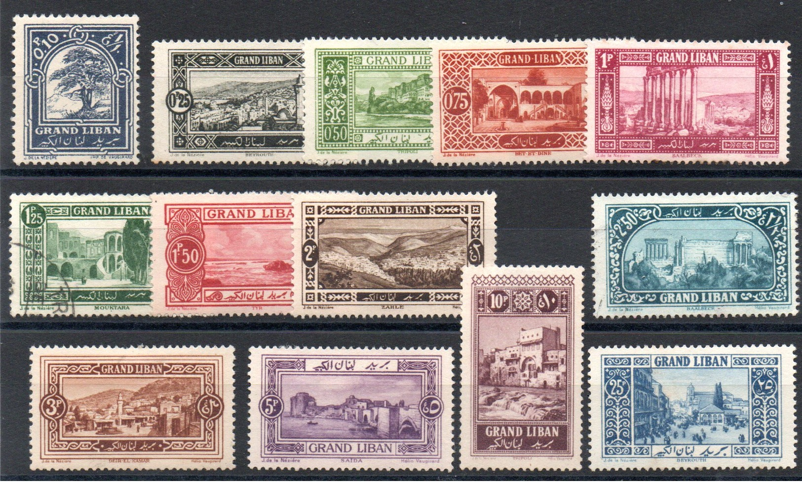 GRAND LIBAN - YT N° 50 à 62  - Neufs * (sauf 55 Obl)  - Cote: 42,00 € - Unused Stamps