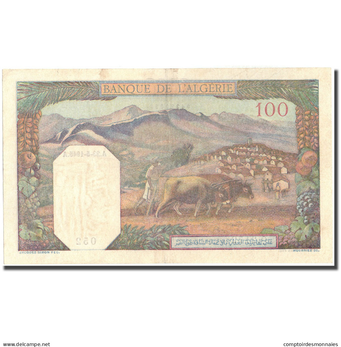 Billet, Algeria, 100 Francs, 1945, 1945-05-23, KM:85, TTB+ - Algeria