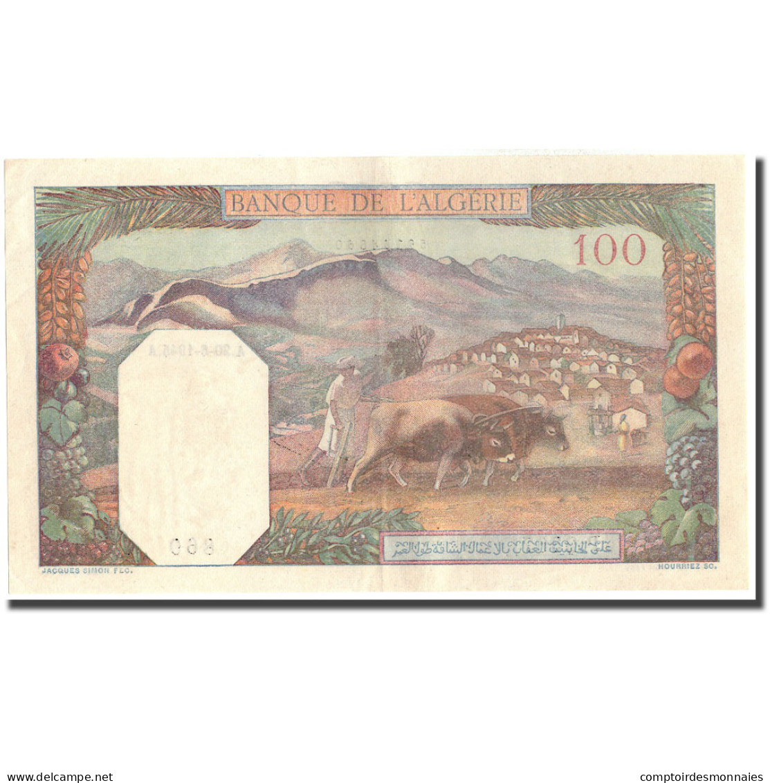 Billet, Algeria, 100 Francs, 1945, 1945-06-20, KM:85, TTB+ - Algeria