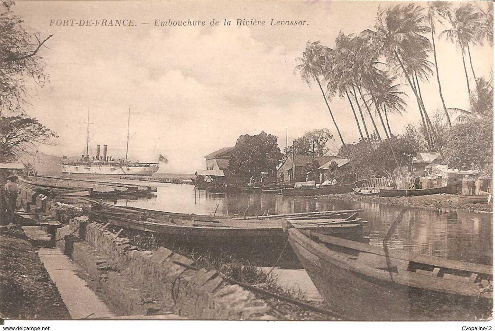 FORT-DE-FRANCE - Embouchure De La Rivière Levassor En 1914 - Fort De France