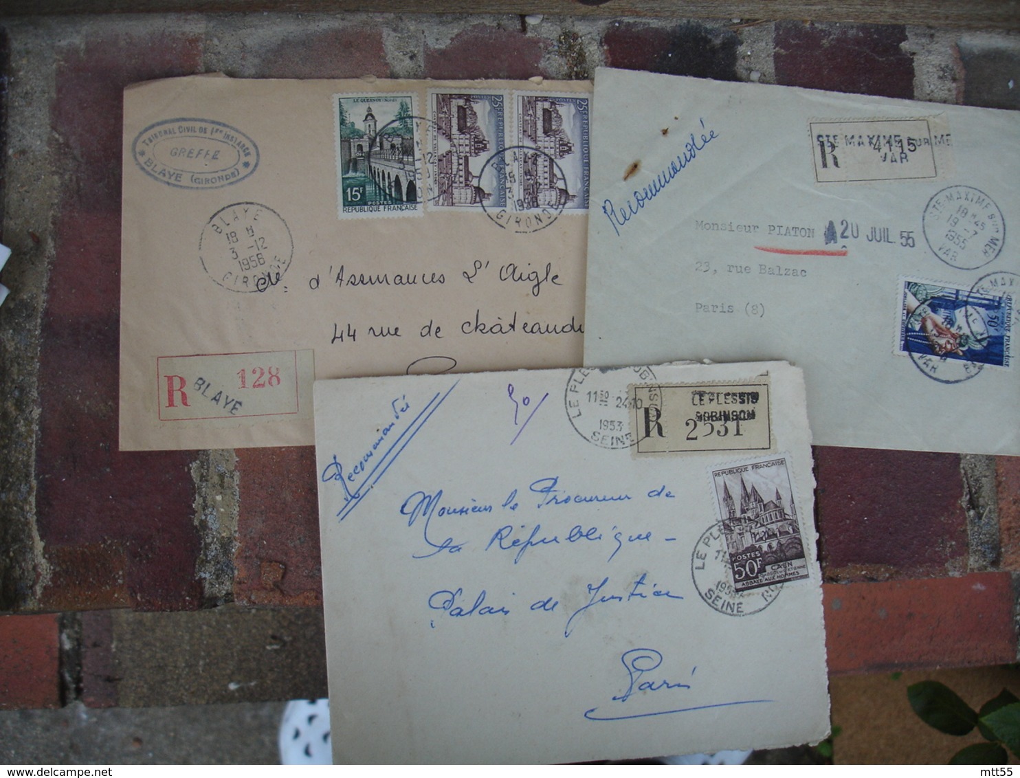 lot de 20 recommande lettre recommandee tout en photo