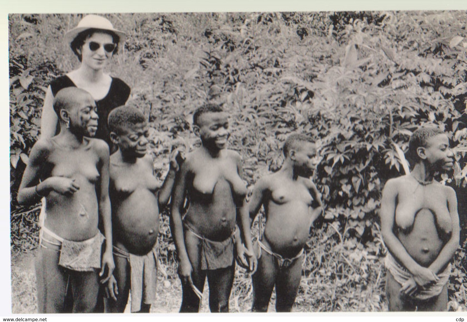 Carte Photo Congo Belge Femmes Pygmées - Congo Belge