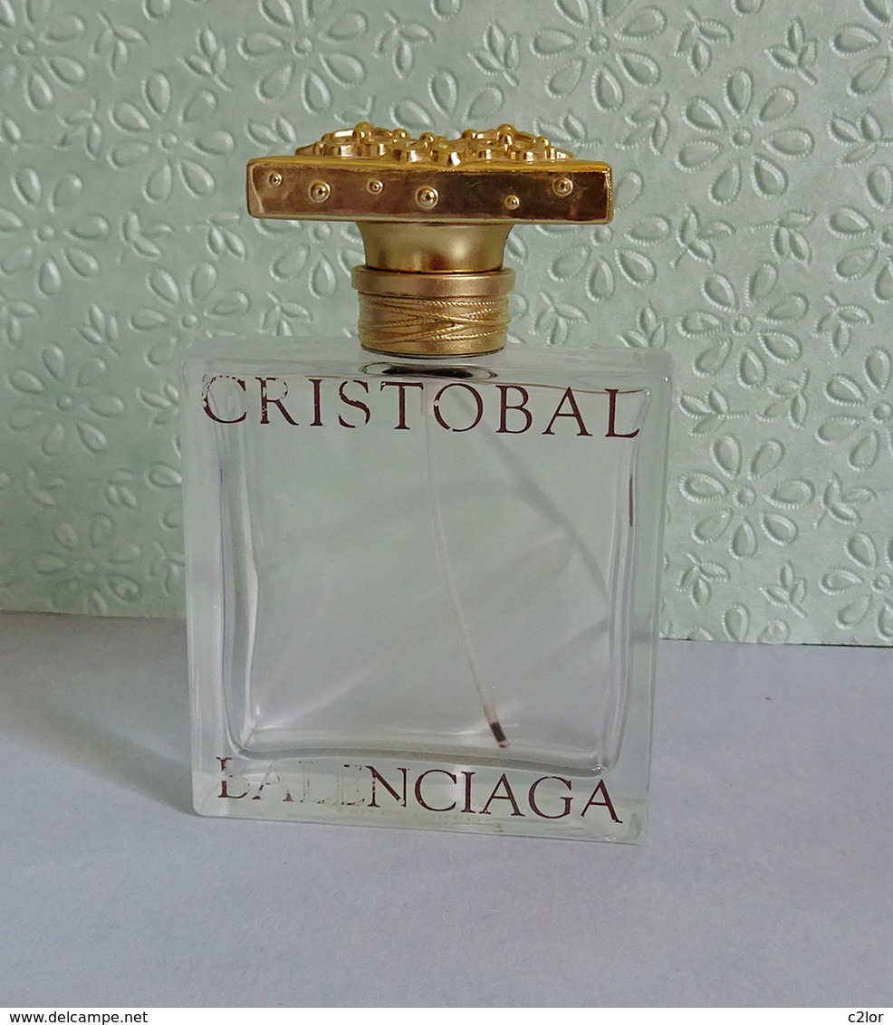 Flacon Spray  "CRISTOBAL  "  De BALANCIAGA  Eau De Toilette  50 Ml Vide/Empty Pour Collection - Flacons (vides)