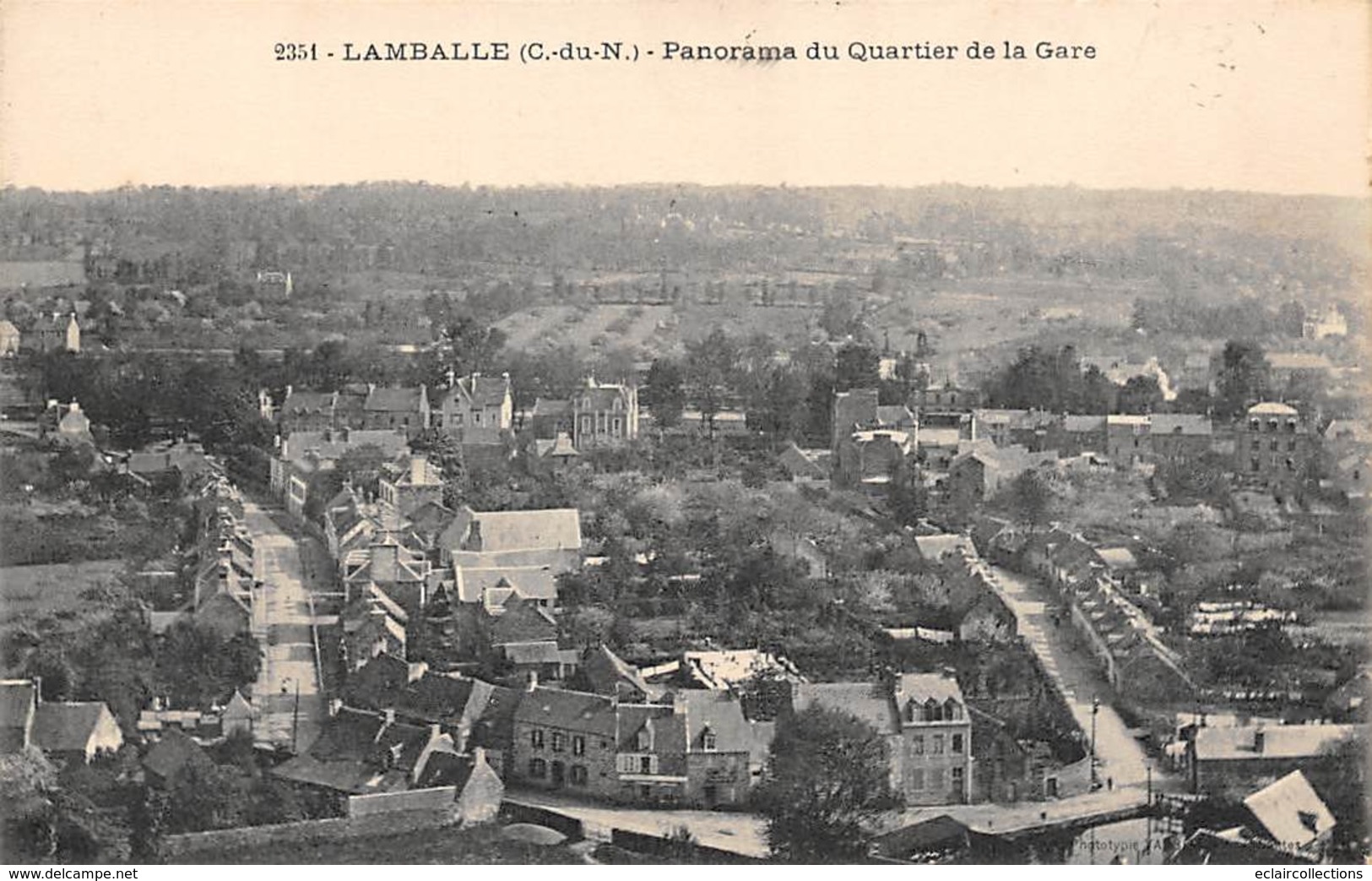 Lamballe        22         Panorama Du Quartier De La Gare     (voir Scan) - Lamballe