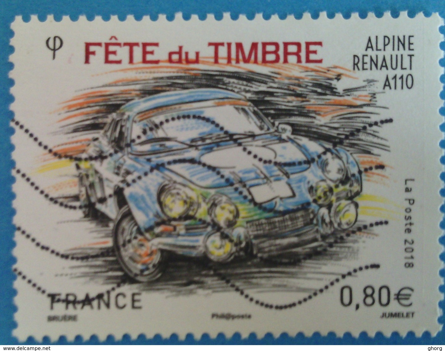 France 2018  : Fête Du Timbre. Voitures Anciennes N° 5204 Oblitéré - Used Stamps