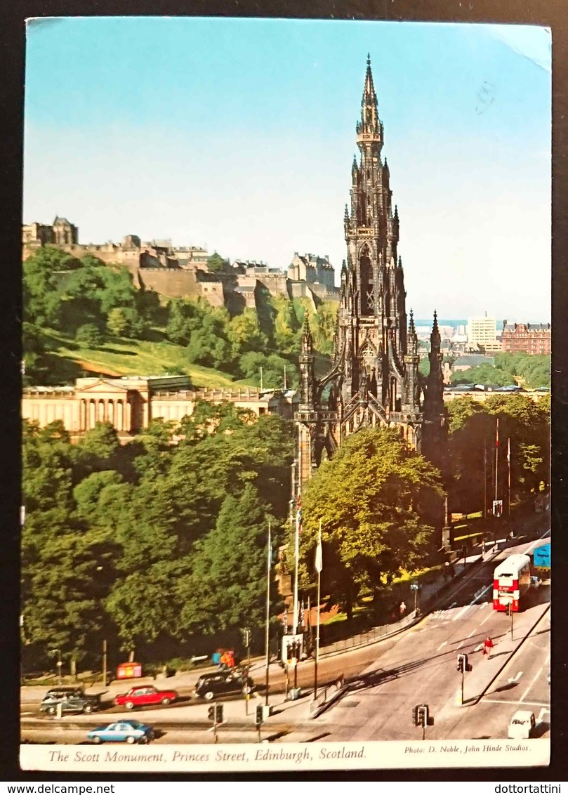 EDINBURGH - THE SCOTT MONUMENT, PRINCES STREET  -vg - Midlothian/ Edinburgh