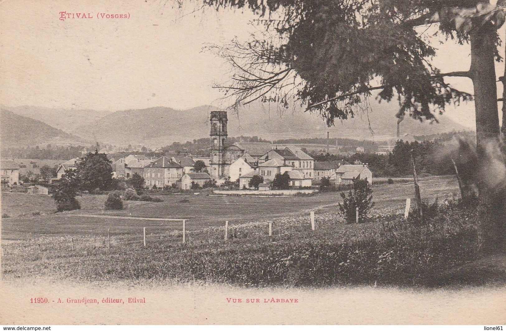 ETIVAL : (88)  Vue Sur L'Abbaye - Etival Clairefontaine