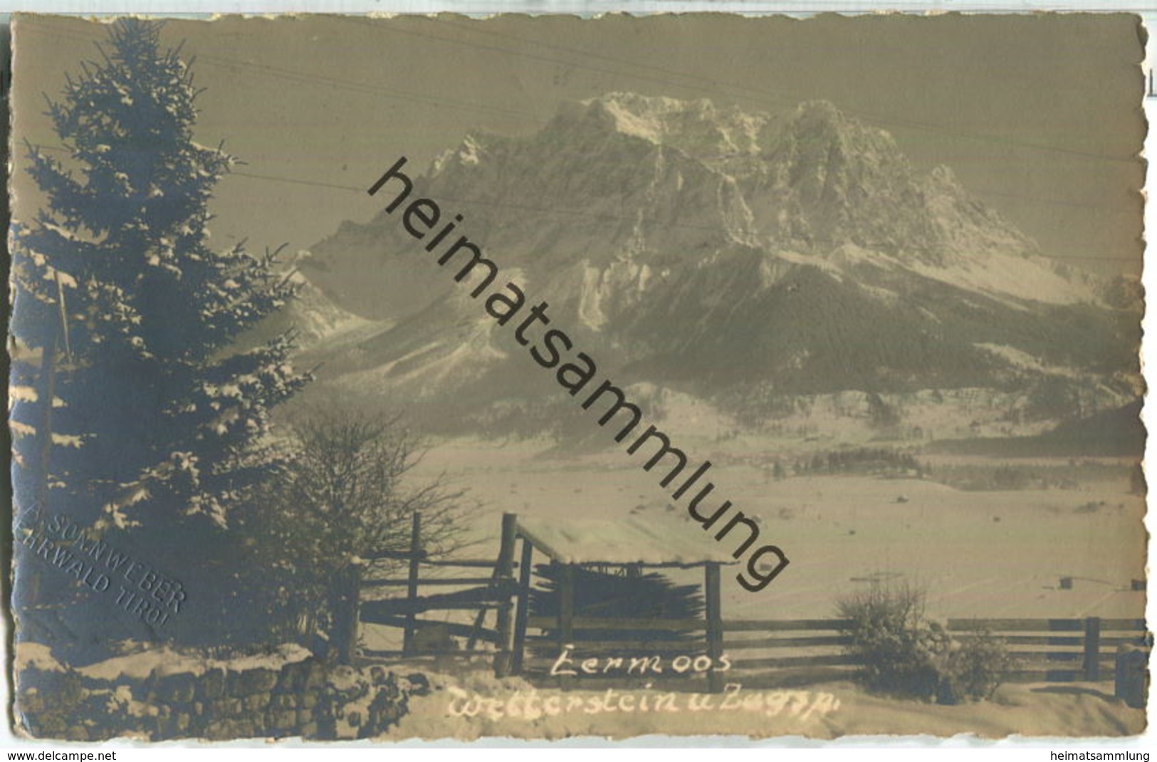 Lermoos - Wetterstein - Foto-Ansichtskarte - Verlag A. Sonnweber Ehrwald - Lermoos