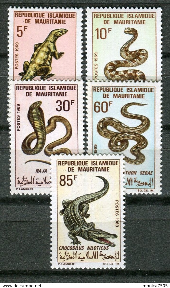 MAURITANIE ( POSTE ) : Y&T  N°  263/267  TIMBRES  NEUFS  SANS  TRACE  DE  CHARNIERE . - Mauritania (1960-...)