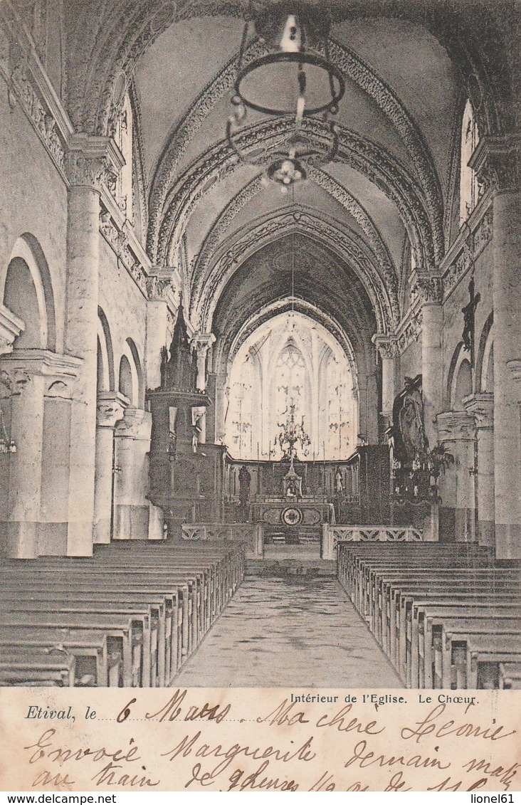 ETIVAL : (88) Intérieur De L'église. Le Coeur - Etival Clairefontaine