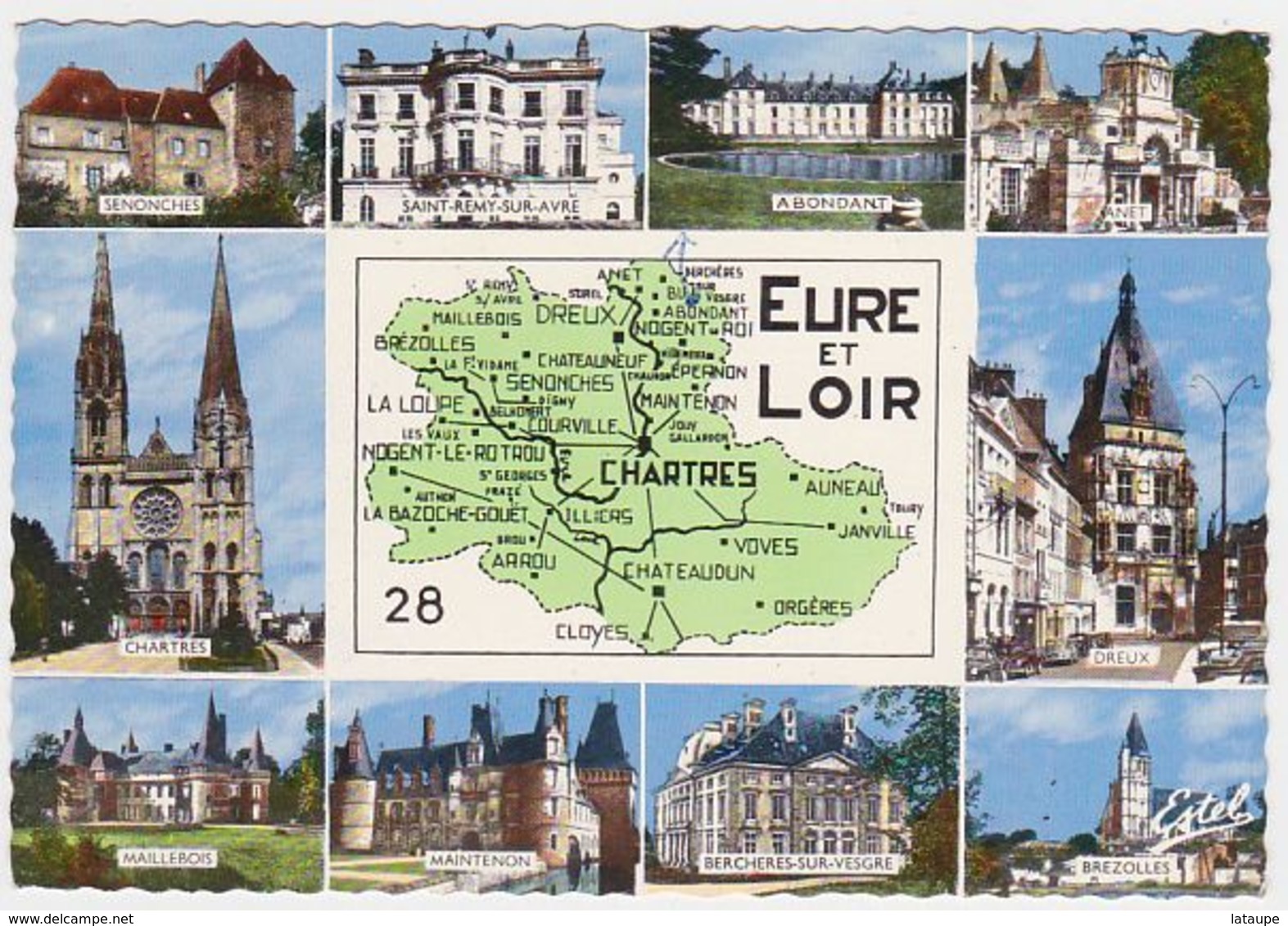 EURE-ET-LOIR - Multivues - Carte Départementale - Altri & Non Classificati