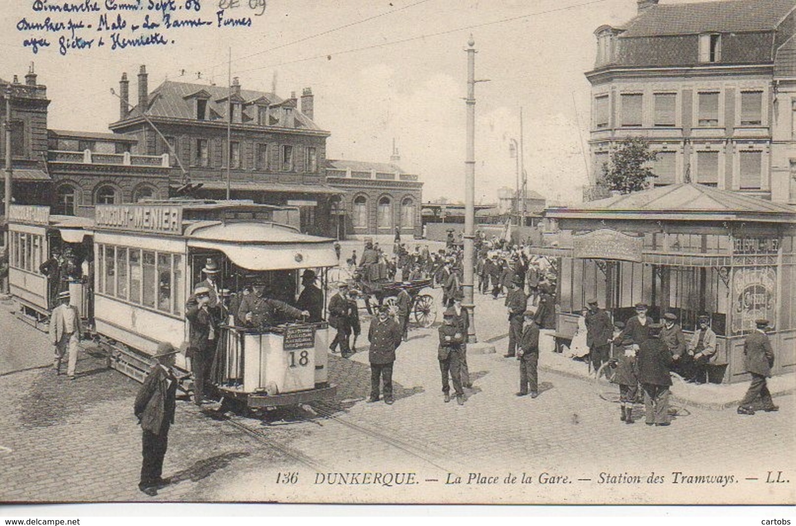 59 DUNKERQUE PLace De La Gare  - Station De Tramways - Dunkerque