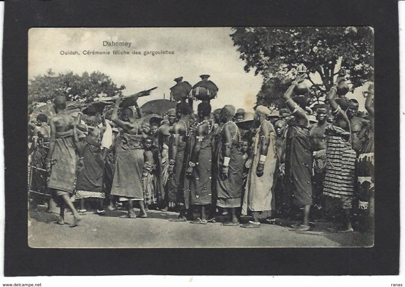 CPA Fétiche Afrique Noire Dahomey Circulé - Dahomey